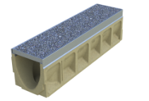 A side view of an EcoPanel drain channel