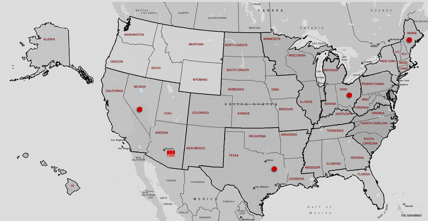 Map of StormBrixxs Sales Reps